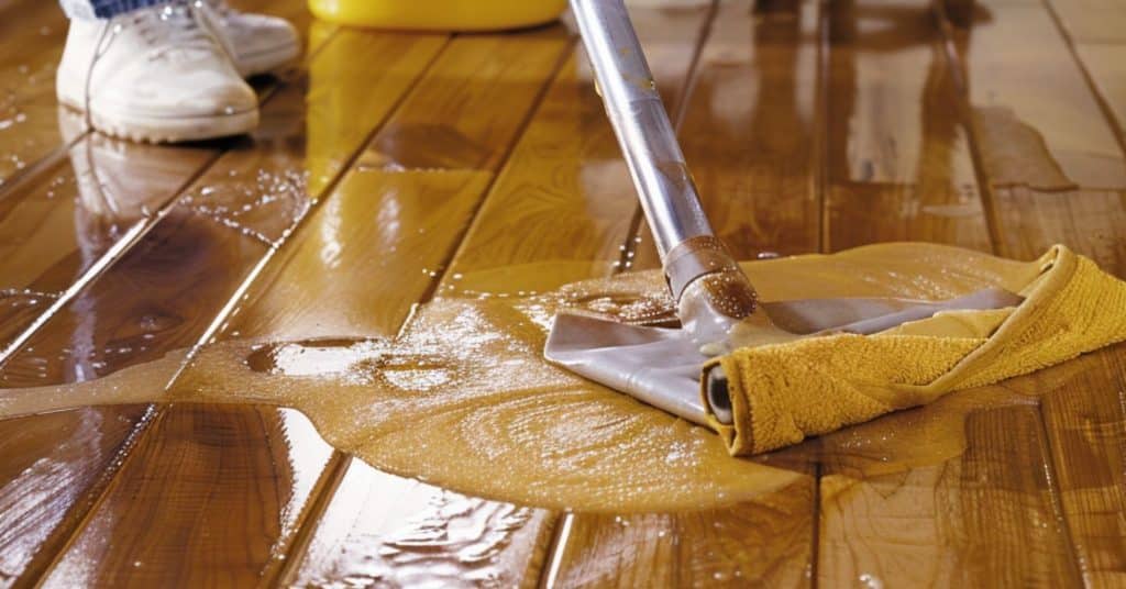 deep cleaning wooden floors